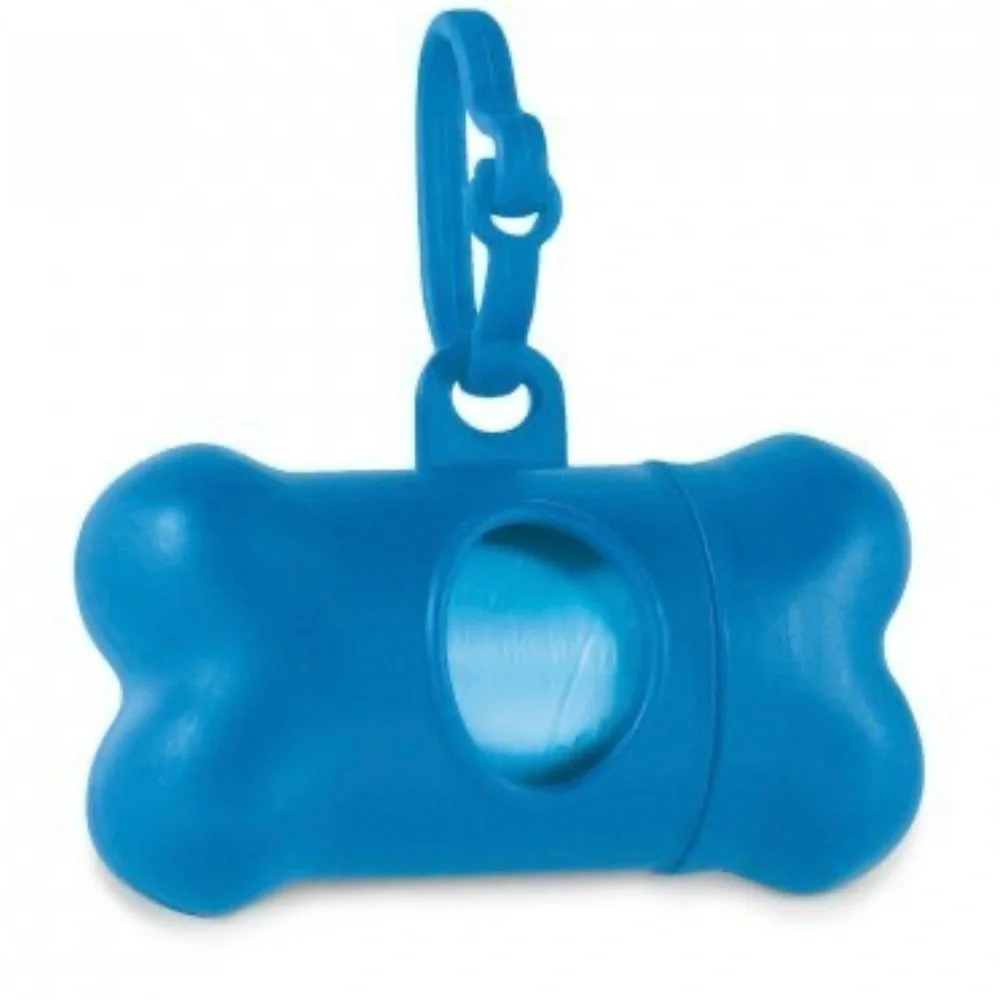 “Bone Dog Poo Dispenser” Disposable Pet Puppy Paw Print Poop Waste Sack Bag Roll